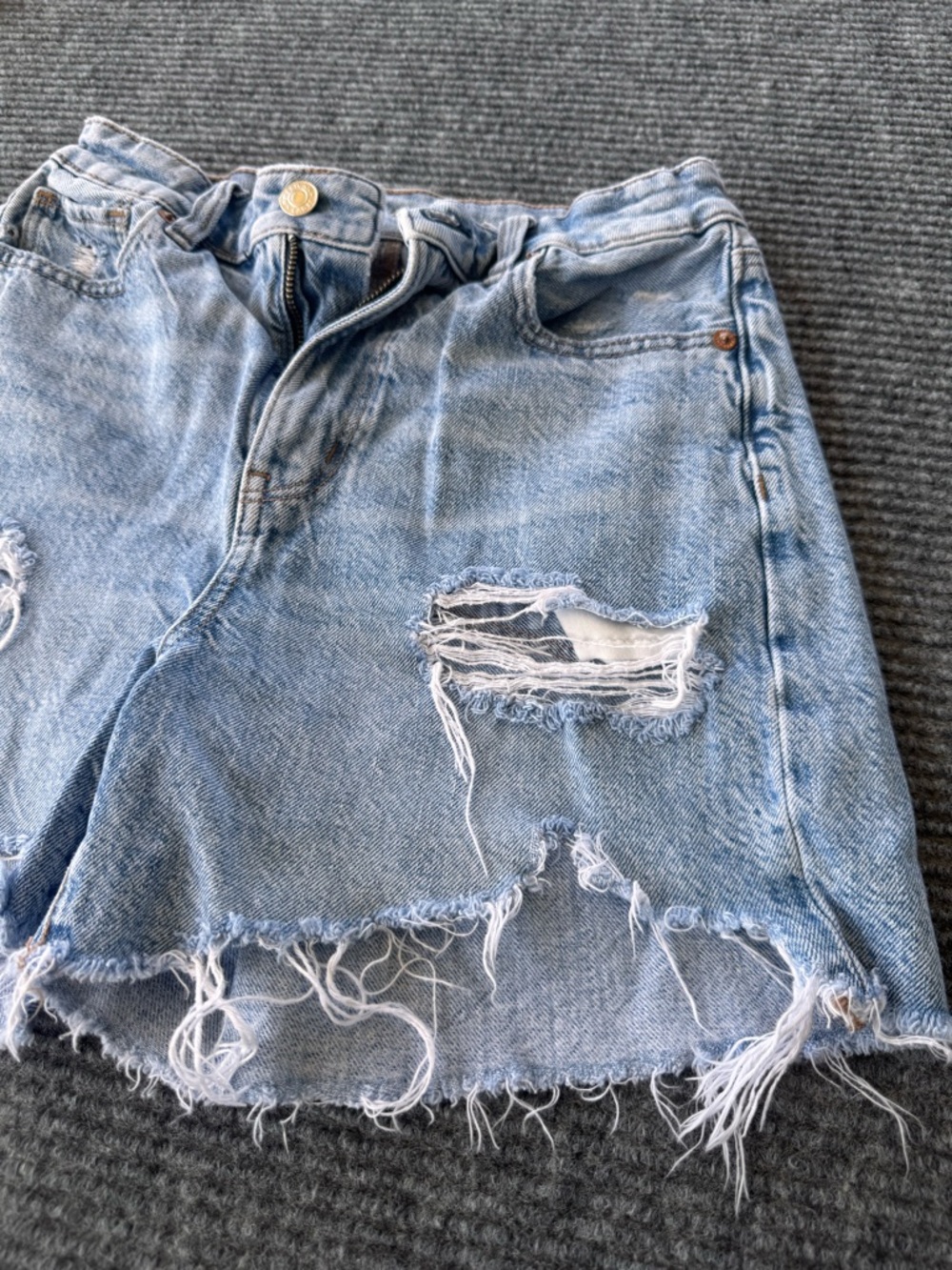 American Eagle Outfitters Baggy Mom distressed short 00 - Picture 6 of 8